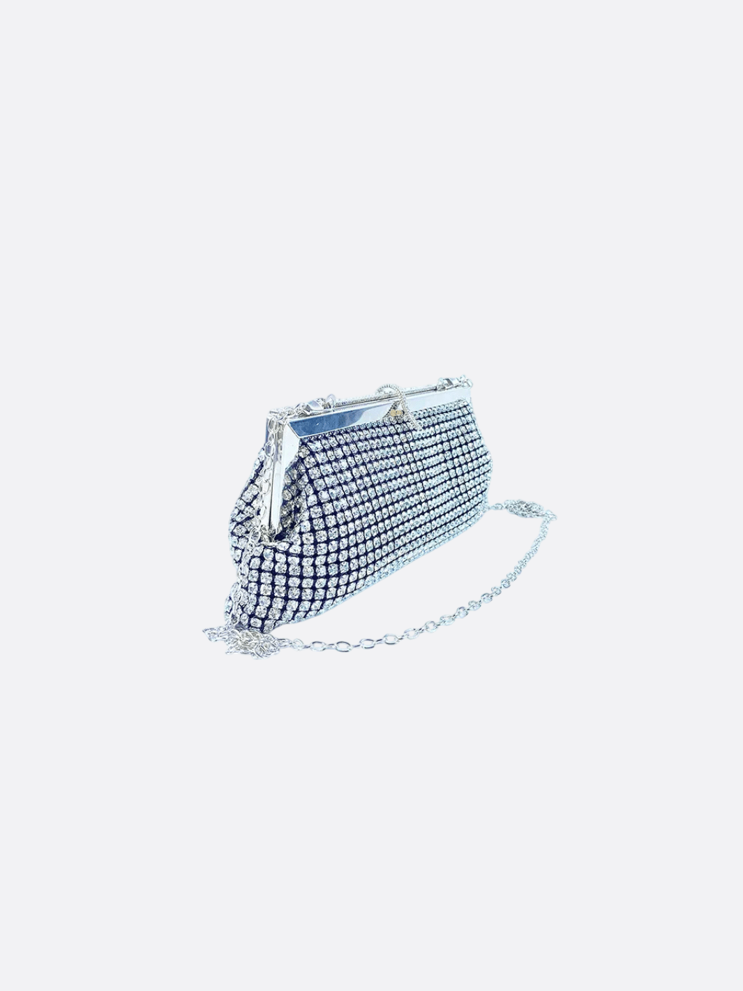 sac bandoulière argenté