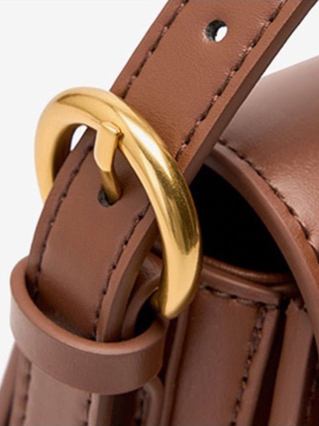 Leather shoulder bag